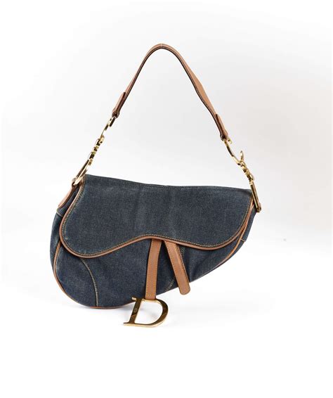 Christian Dior Blue Denim Saddle Handbag RU0010 XX00111